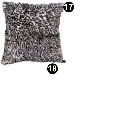 Luxury Faux Fur & Velboa Animal Fluffy Scatter Cushion Cover Case fits 18" x 18" - Picture 10 of 32