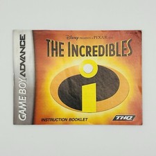 The Incredibles Manual Nintendo Gameboy Advance GBA Game Boy Original Authentic