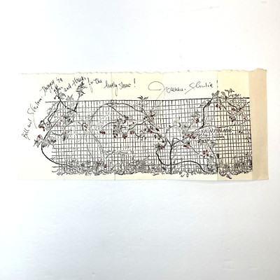 Joanne Isaac Original Art Bittersweet Nightshade Signed Etching Christmas 1978