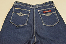 Vintage Jordache Horsehead Jeans Size 28 x 30 80s Blue Soft Stretch White Stitch