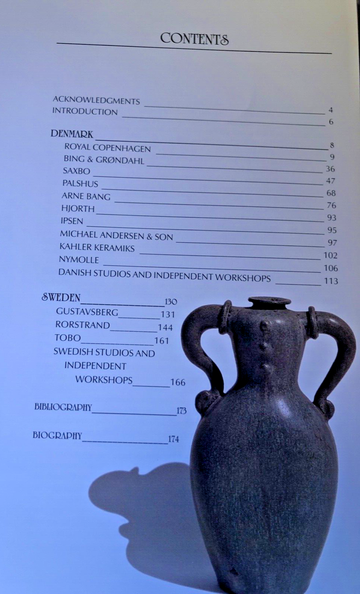 Scandinavian Art Pottery : Denmark and Sweden by Robin Hecht