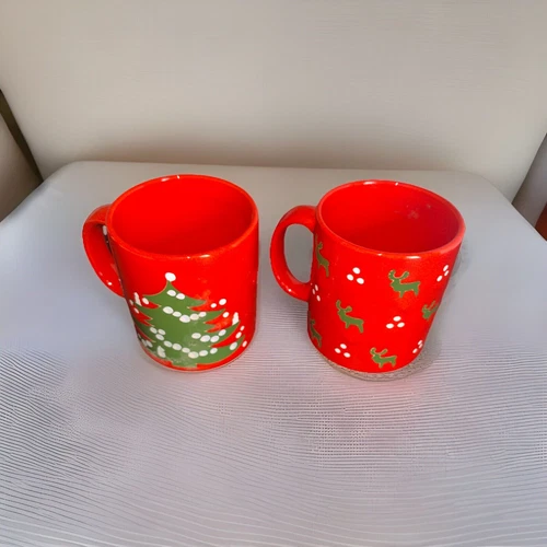 Waechtersbach W Germany Holiday Coffee Cups Set