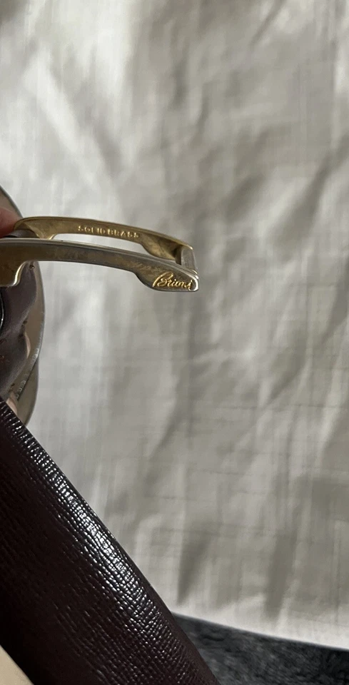 Cinturón Brioni de cuero marrón para hombre 50"" Foto 4 de 4