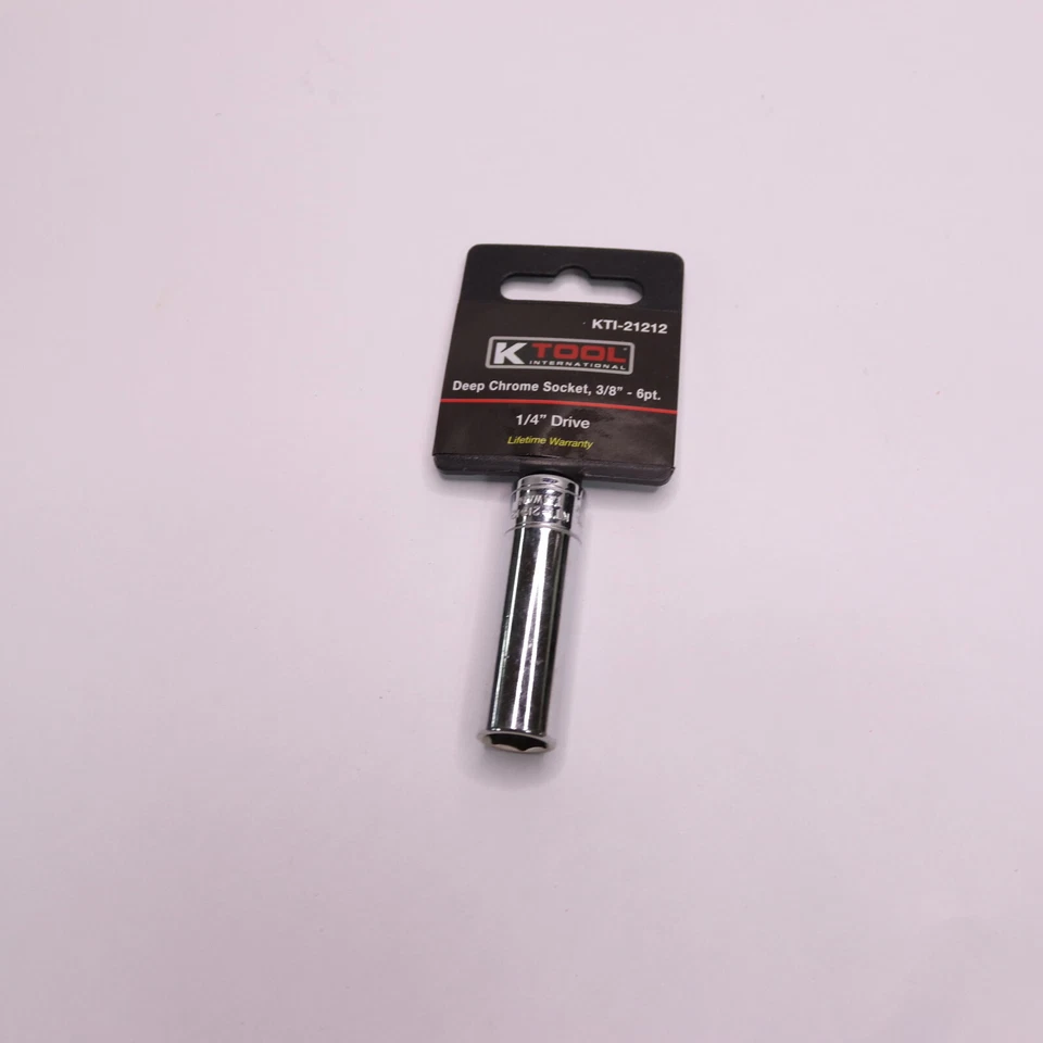K Tool International Deep Socket 6 Point 1/4" Drive x 3/8" KTI-21212 - Image 4 of 4