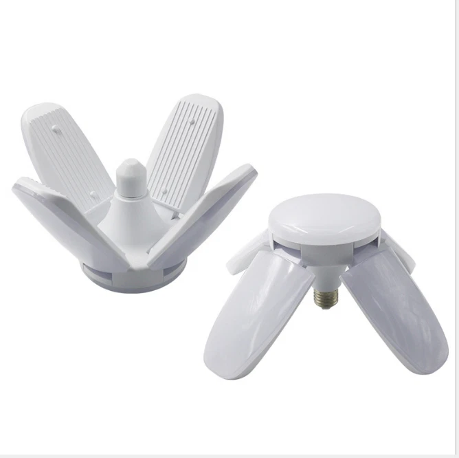 LED Folding Light Bulbs B22/E27 Ceiling Lamp Deformable Fan Blade for Garage - image 4 of 4