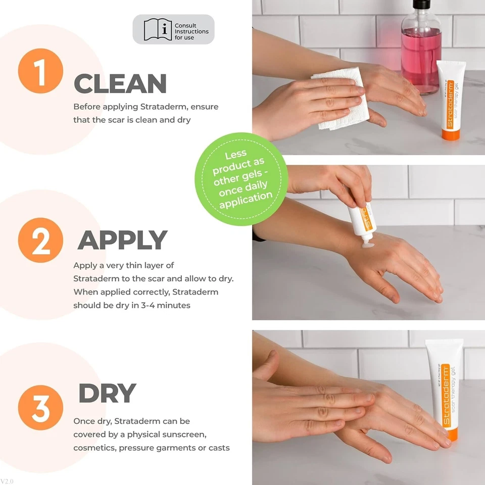 Strataderm Professional Scar Therapy Gel | Old and New Scars from General Surger - Image 2 of 4