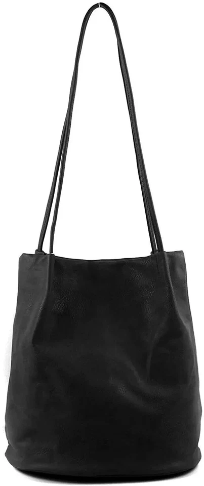 Womens Long Handle Soft Ladies Shopper Shoulder Bag Tote Bucket Hobo Handbags - Image 2 of 4