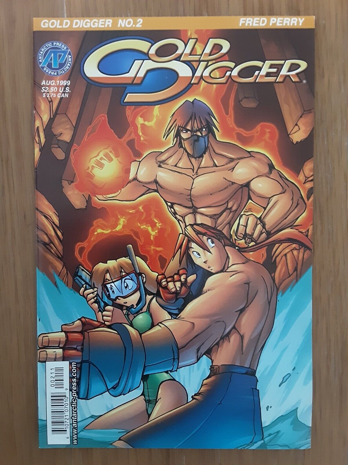 Comic book Gold Digger Vol 2 # 22 Fred Perry May 2001 Antarctic Press 08  box 12927