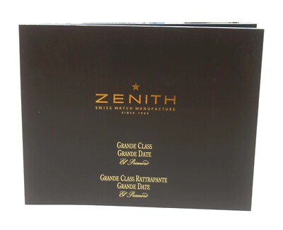 Zenith Grande Class Date Booklet Manual | eBay