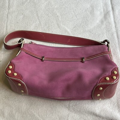 TOD'S Suede Shoulder Bag Rare Color Y2K