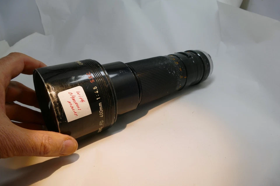 Canon FD 400mm f4.5 SSC Lens converted to Olympus OM mount OM-1n 2N 4ti - Image 3 of 4