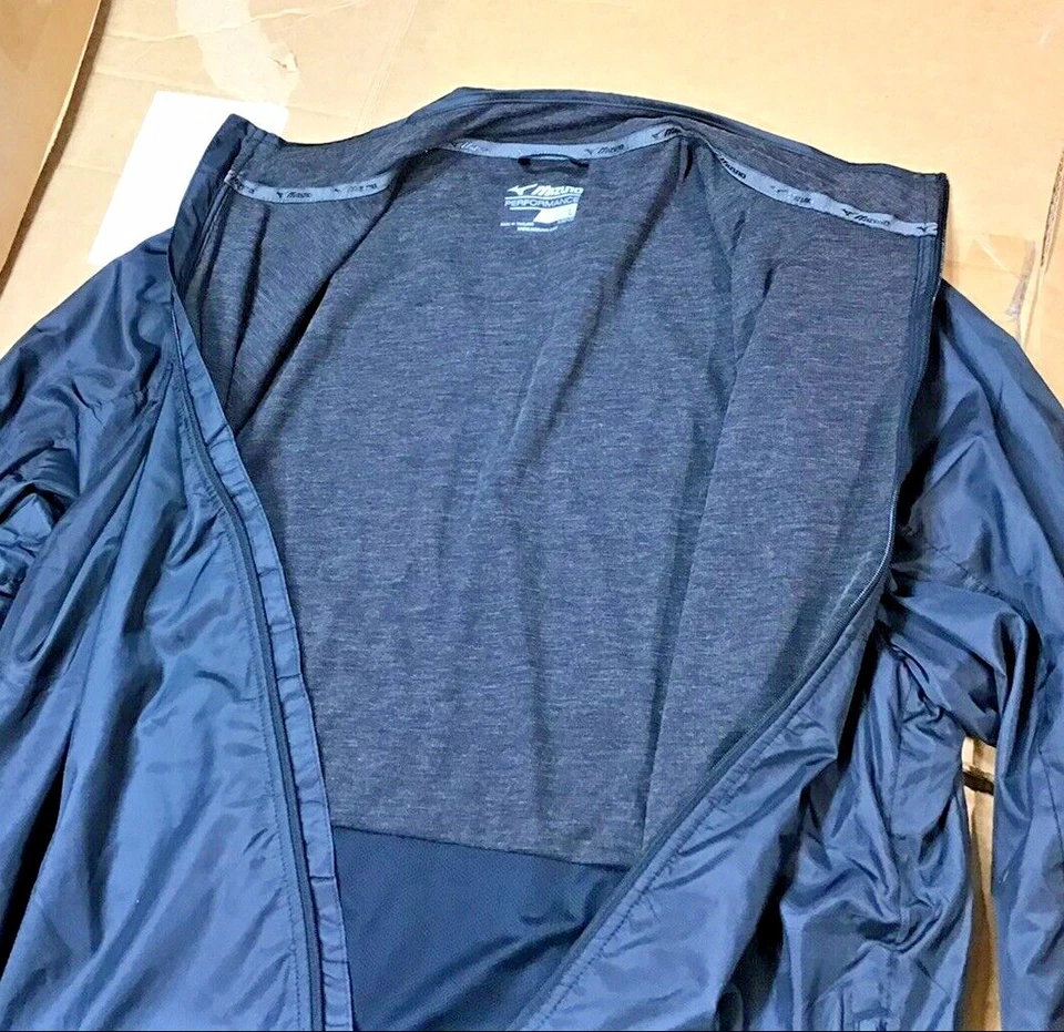 Chaqueta Mizuno Breath Thermo FZ negra G25 para hombre Foto 3 de 4