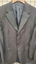 BROOKS BROTHERS MADISON 4OL BLACK WOOL TUXEDO JACKET USA MADE