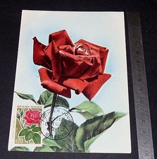 CARTE POSTALE 1er JOUR PHILATELIE 1962 CONCOURS INTERNATIONAL DE ROSES