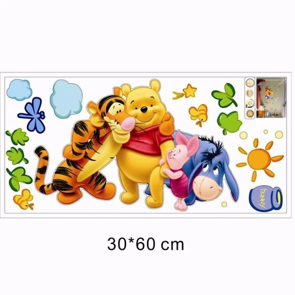 Winnie Pooh Wandtattoo Kinderzimmer Wandsticker Puuh Wandaufkleber Tiger Ferkel - Bild 3 von 4