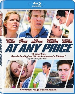At Any Price (Blu-ray, 2012), New, Dennis Quaid, Zac Efron, Heather Graham