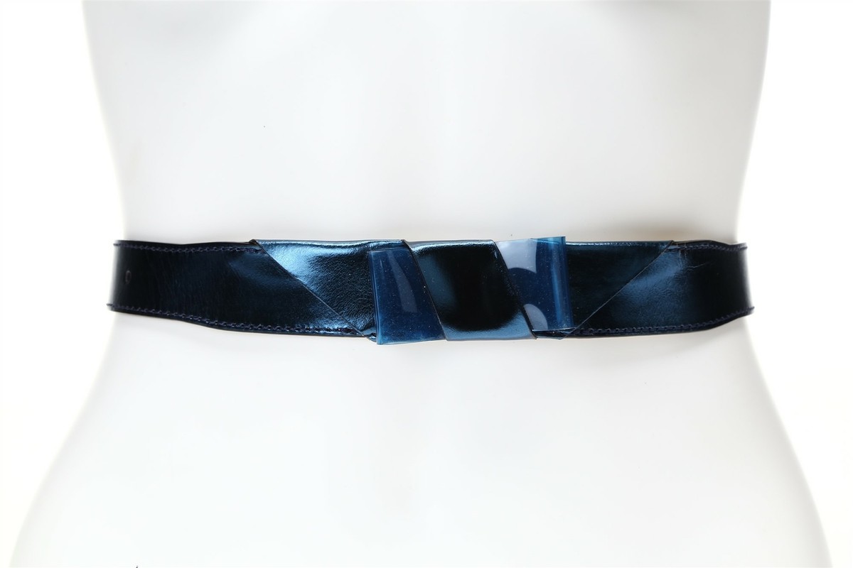 Ceinture Femme Burberry Prorsum Rothly Bleue - Taille 30 (Neuve) Modèle Display
