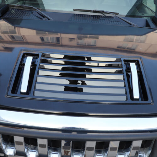 Cubiertas de mango de panel de ventilación con capucha frontal negras aptas para 2003-2009 Hummer H2 - Imagen 4 de 14