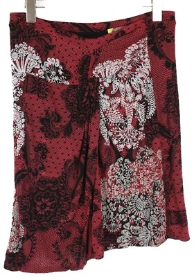 Desigual Rock Damen M Dehnbar Blumenmuster Midi - Bild 1 von 4