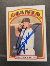 Chadwick Tromp Autograph Signed 2021 Topps Heritage RC San Francisco Giants