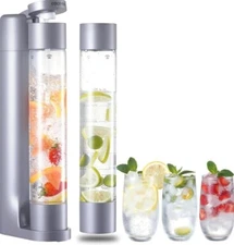 Sparkling Water Machine, Seltzer & Carbonator for Drinks, Soda Steaming Dispense