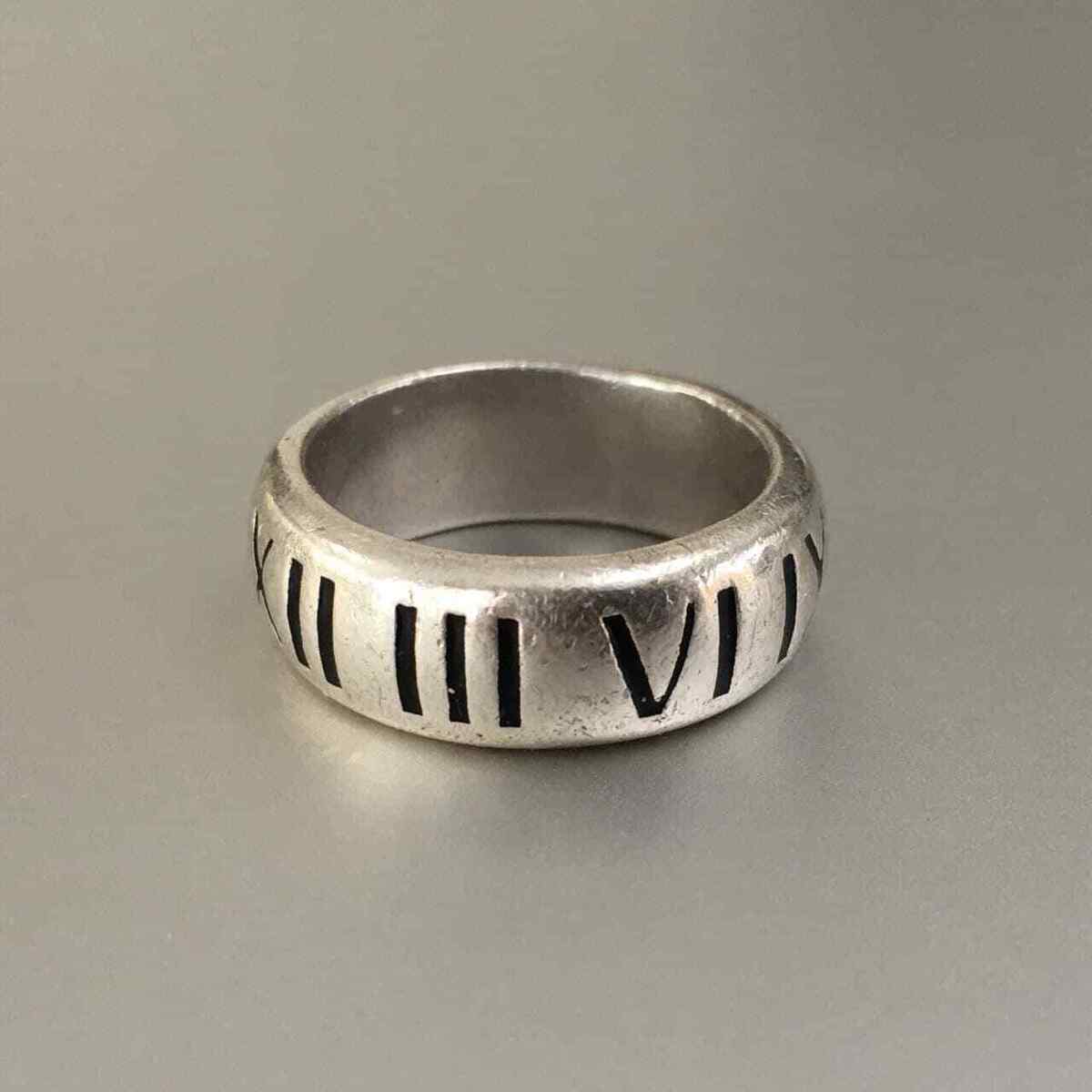 Tiffany&Co 2003 ATLAS 925 BAND sz 8 1/4 Sterling Silver Tiffany&Co 2003 ATLAS 925 BAND sz 8 1/4 Sterling Silver