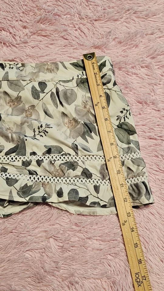 Antonio Melani Womens Floral Stretch Swim Skirt Bottom Shorts Size M - Image 2 of 4