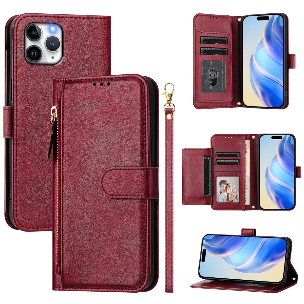 For Apple iPhone 11 Pro New Multi-function Zippered Phone Case | eBay