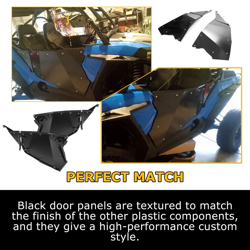 Puertas completas de aluminio UTV para Polaris RZR XP Turbo/S XP 1000 2014-2022 2 asientos Foto 2 de 4