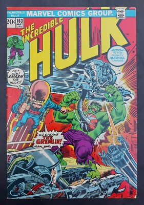 Incredible Hulk #163 Marvel Comic 1973 First Appearance of The Gremlin B4P3