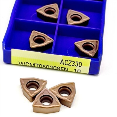 Hochwertiger WCMT050308FN ACZ330 Hartmetall-Bohreinsatz 10 St��ck WC-Stil 2528 5