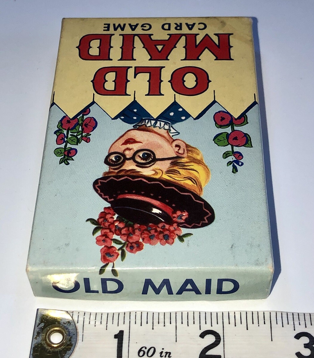 ★希少★ 一点のみ　Old Maid 1960s Old Maid Card Game Fairchild 40 Cards Characters Vintage