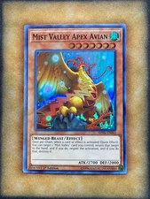 Yugioh Mist Valley Apex Avian SHVA-EN045 Super Rare 1st Ed NM