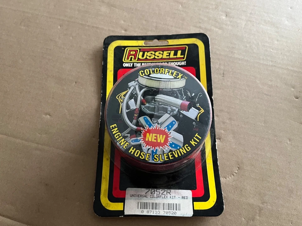 De colección Nuevo Antiguo Stock Nuevo de Lote Antiguo Russell Colorflex Motor Manguera Kit Rojo Negro Foto 4 de 4