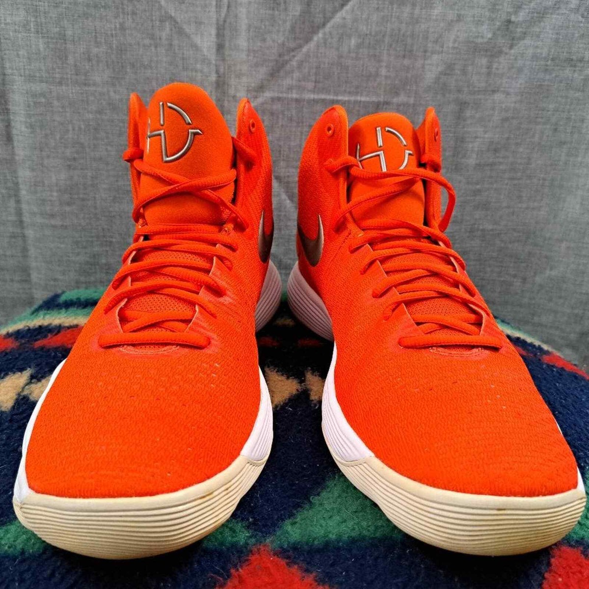 Nike Hyperdunk Mens Orange Silver White Size 13.5 897808-800