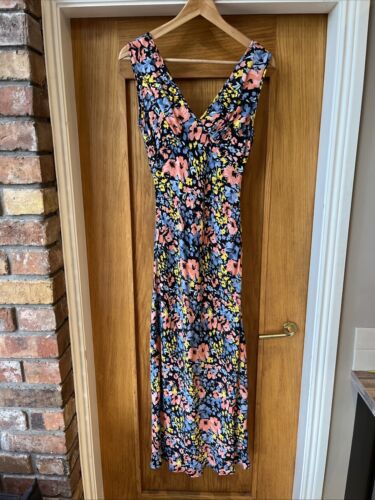 Rixo Sandrine Floral Midi Dress Size XS UK 8 - Picture 2 of 9