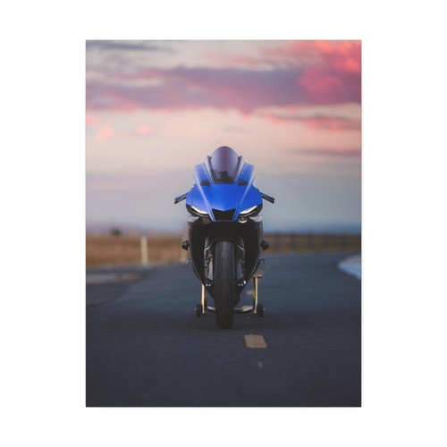 Yamaha R1 High Resolution Museum Quality Vertical Motorcycle Canvas Print #006 - Picture 2 of 10