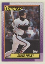 1990 Topps Steve Finley #349 0m2c