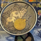 Lucky Rips 3oz silver / 2 grams gold coin "Tis the Season" .999 silver and gold