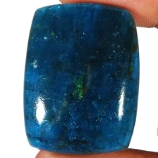 51.25 CT Natural Blue APATITE Cushion Cabochon Loose Gemstone 23x31x5 mm ED326