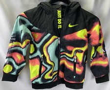 Nike Kids Size 6/M NWOT Max Volume Windrunner Jacket Hot Punch Full Zip Hood
