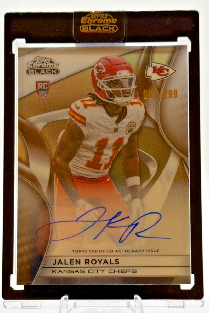 Jalen Royals Topps Chrome Black Rookie Autographs #JR Refractor