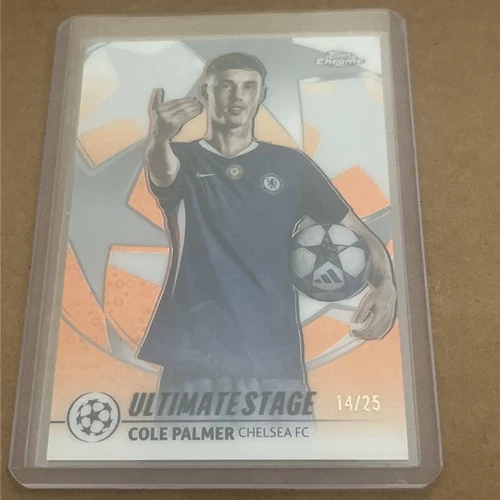 2025-26 Topps Uefa Club Competitions - Ultimate Stage Cole Palmer  Orange 14/25