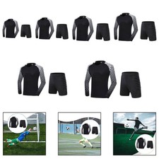 Goalie Uniform Kit Gifts Professional Black Training Uniform Goalie Soccer