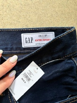 GAP x Hailey Bieber The Hailey Extra Baggy Jean Midnight Indigo 