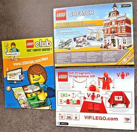 LEGO 10233 CREATOR * HORIZON EXPRESS * 3 X GENUINE BUILDING INSTRUCTIONS * AWESOME *👍