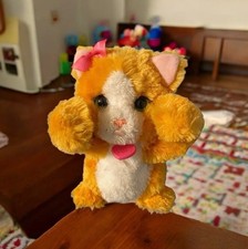 FurReal Friends DAISY LIL' BIG PAWS Orange and White Peek A Boo Kitty Cat 7"