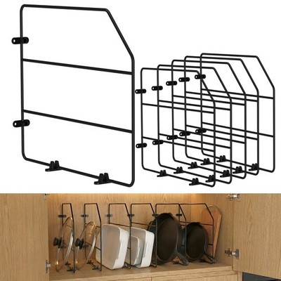 6 PCS Baking Sheet Organizer Vertical Tray Dividers Kitchen Cabinets