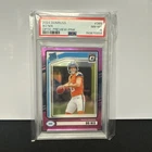 2024 Panini Donruss - Rated Rookie Bo Nix #369 Optic Preview Pink Prizm PSA 8