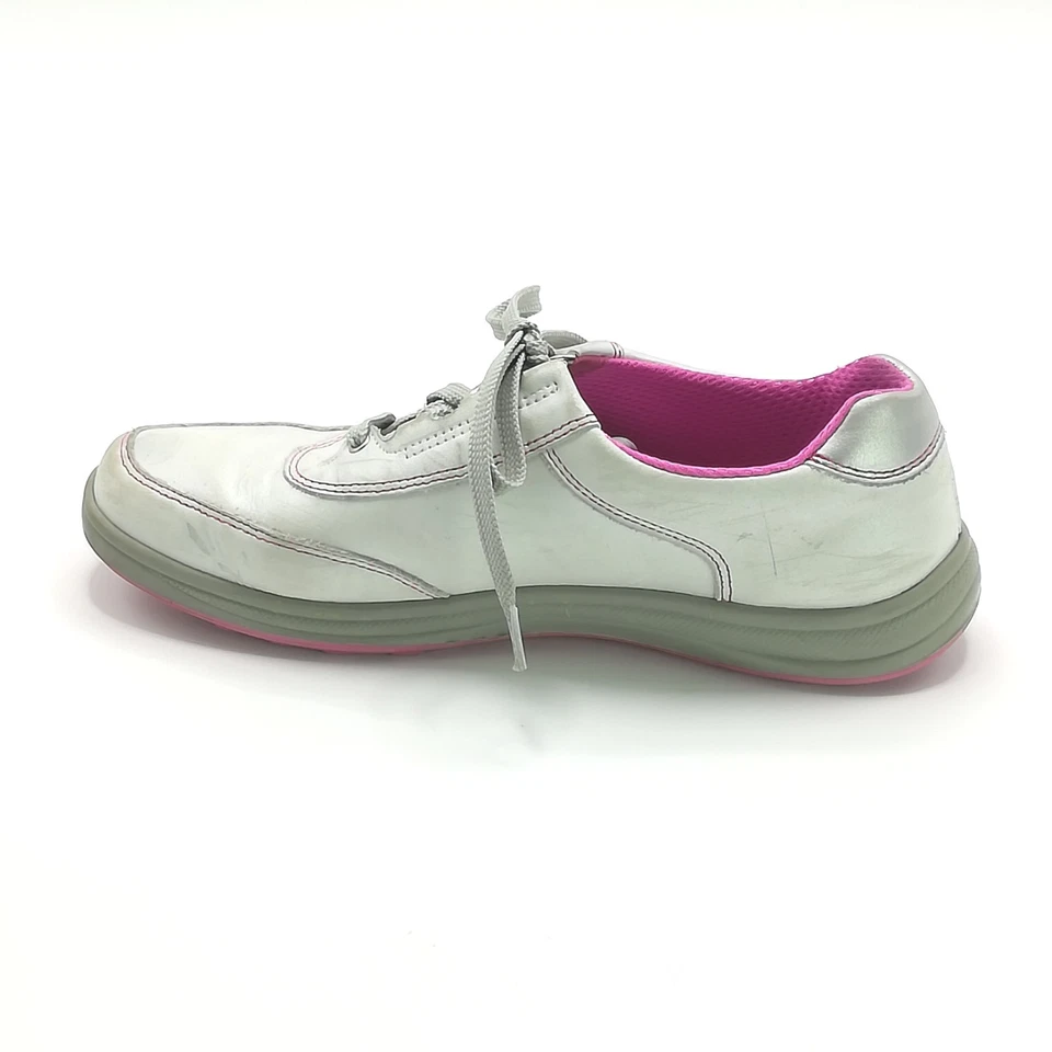 SAS Shoes Womens Sneaker Pearl Pink Leather Lace Up Sporty Bianco Luxury 8.5 - Image 2 of 4